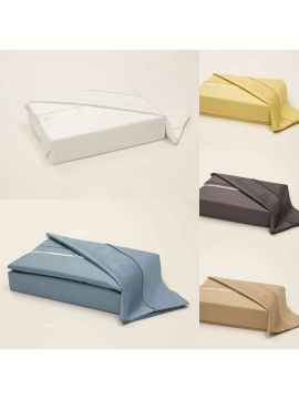 Brenda Long Staple Cotton DuvetCover Set (yellow, taupe and blue)
